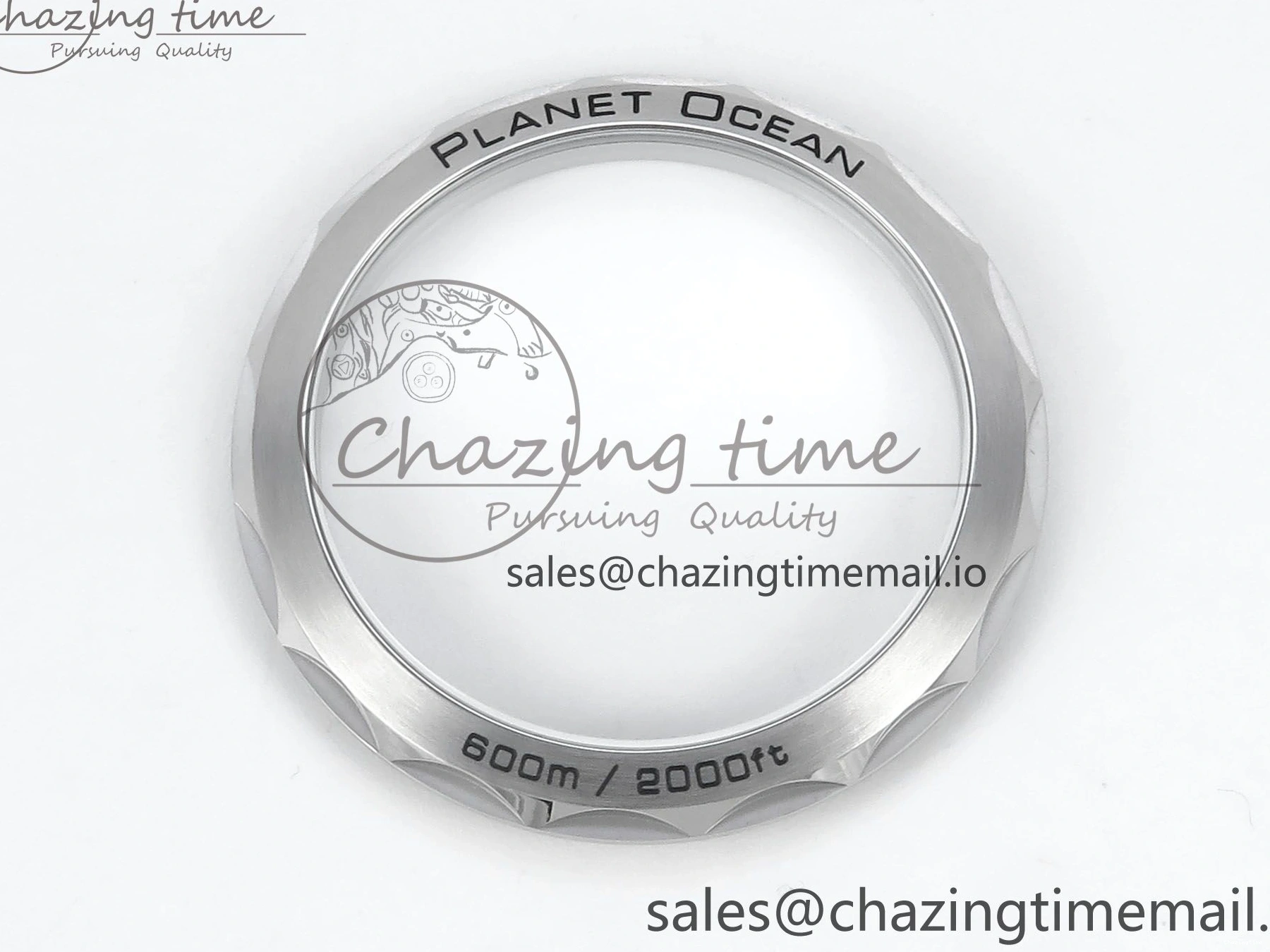 0224 Neat Seamaster Planet Ocean 600M 43.5mm SS SCF 1:1 Best Edition Blue Dial on SS Bracelet A8900 Super Clone 7684